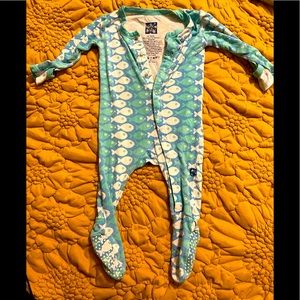 Kickee Pants 3-6 Months Fish Pajamas